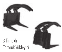 3 Tırnaklı Tomruk Yükleyici